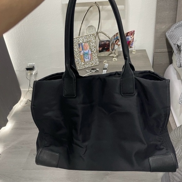 Authentic Tory Burch Collections Black Women's Tote Bag with Multicolor - Picture 3 of 9